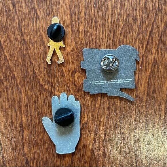 Rock Band Enamel Pin Collection, David Bowie, Michael Jackson, Thrice, 3 Pieces - Picture 8 of 11